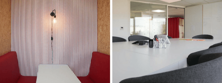 Espaces de réunions formels et informels chez Helevtia - 