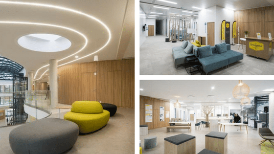 aménagements - bureaux- entreprise - immobilier- printemps - cléram- etsy -ubisoft - bledina