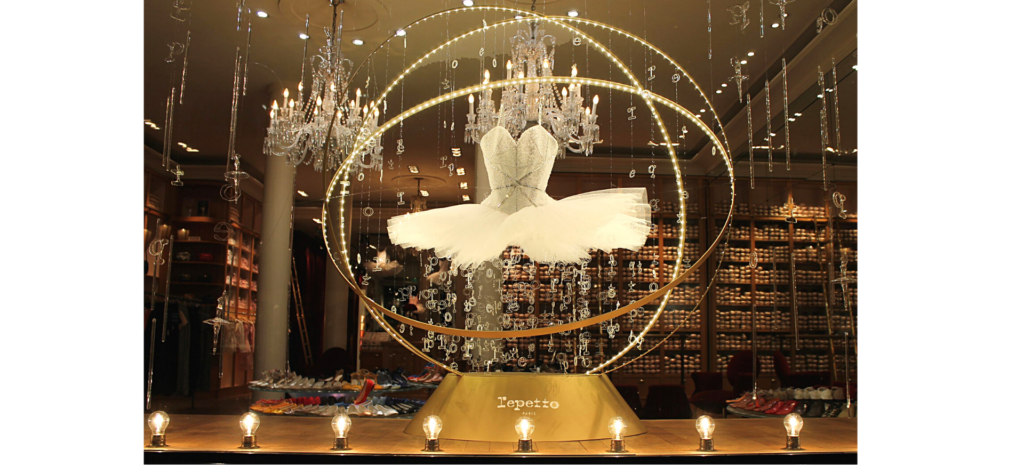 Vitrine magasin Repetto