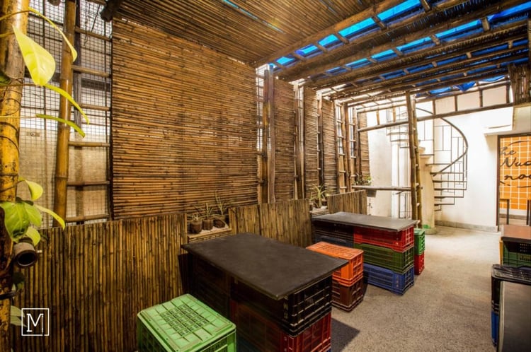 Les bureaux The Nudge Foundation en upcycling
