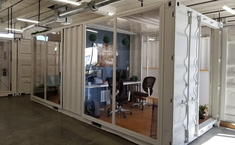 Les bureaux Private Office en upcycling