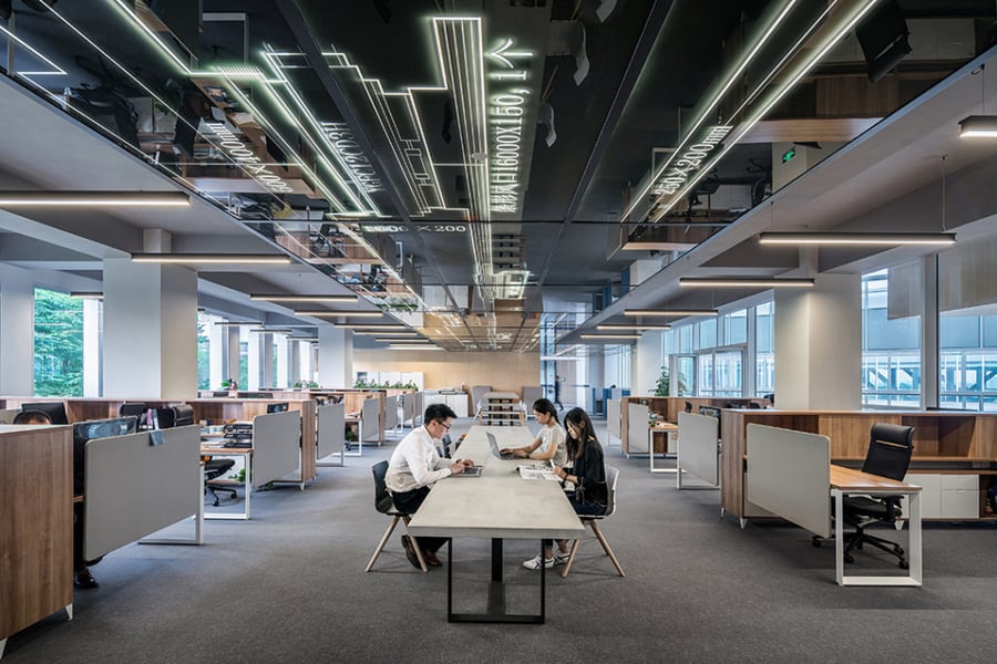 L'entreprise se travaille en open space