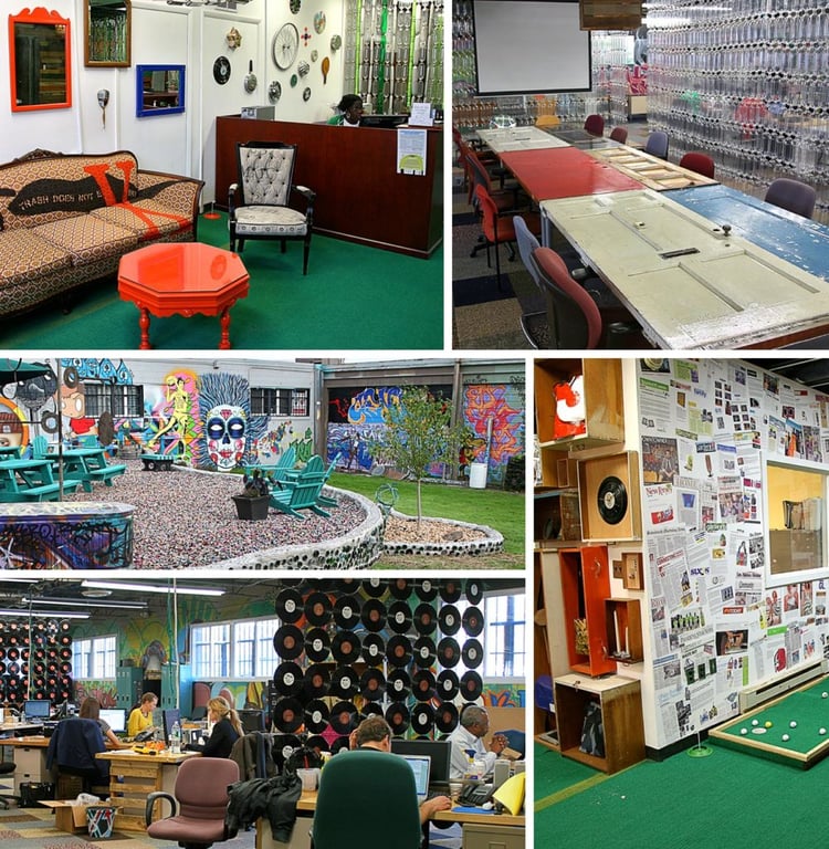 Les bureaux TerraCycle en upcycling