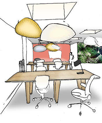 Croquis bureaux